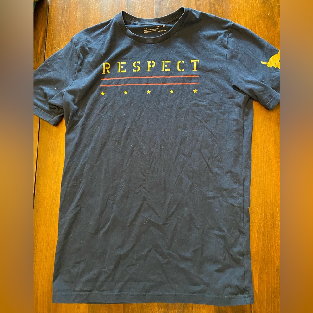Under Armour blue short sleeve ‘respect’ t-shirt
